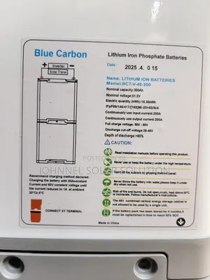 15kwh 51.2v Blue Carbon Lithium Ion Battery