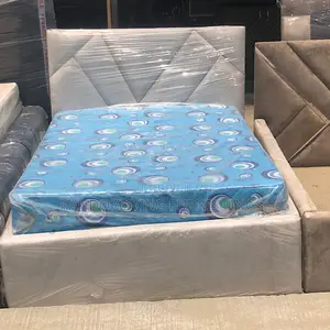 4.5x6 Padded Bed and Mattress 8inches With Free Delivery Within Lagos