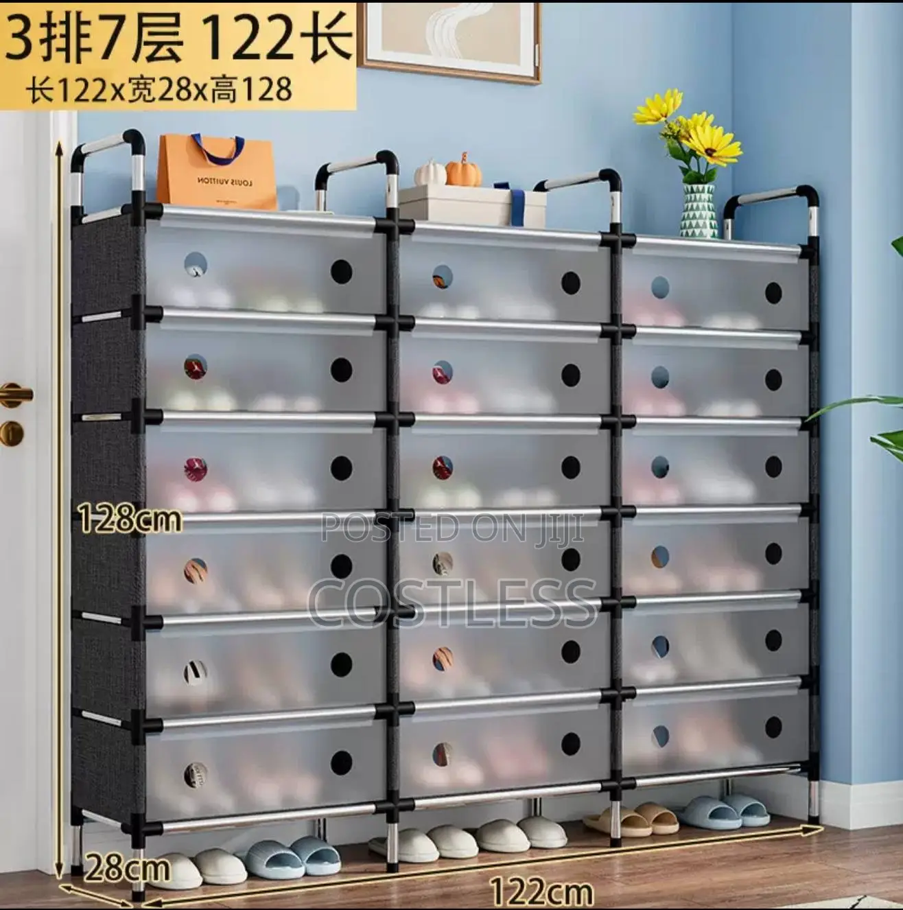 Multifunction Sturdy Dustproof Storage Organizer Shelf