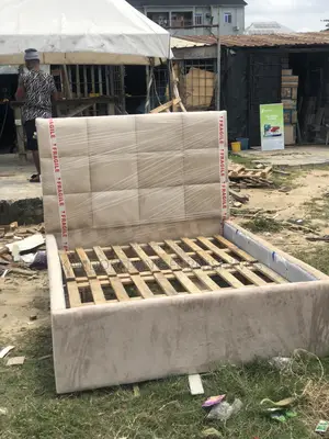 Suede Padded Bed Frames 4.5 by 6