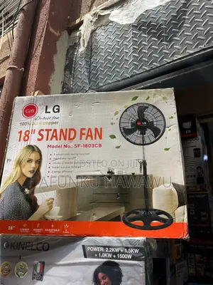 Lg 18 Inch Standing Fan (All Black)