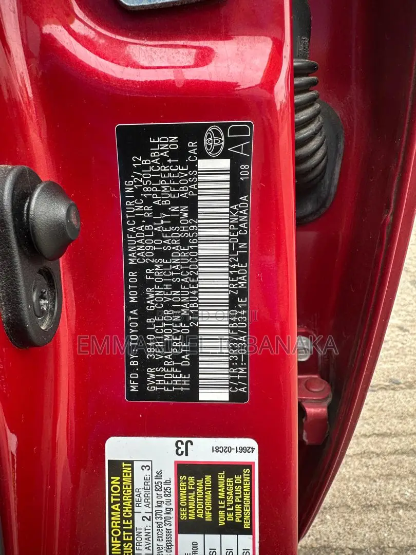 Toyota Corolla 2013 Red