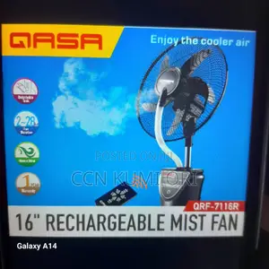 Gasa 18-Inch Rechargeable Fan Mist Fan ,Qrf 7116r