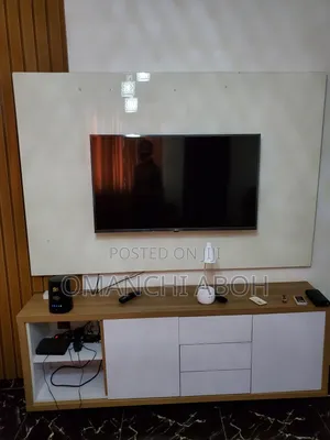 Modern Tv Wall Panel and Console(Glossy Finish)