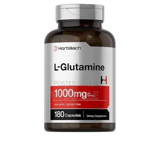 Horbaach L- Glutamine 500mg Capsules X 180 (1000mg Per Serving)