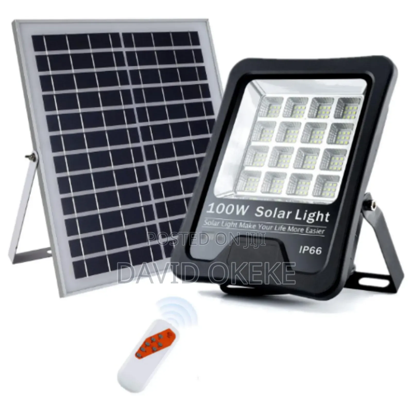 100w Solar Flood Light Separate Panel