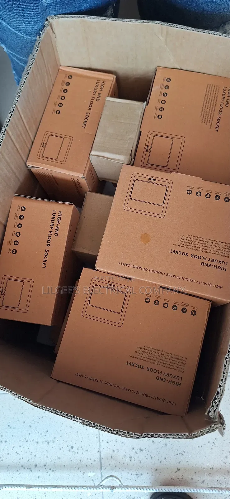 Premium Quality Double Floor Socket With Intercom, Usb and Type C Port