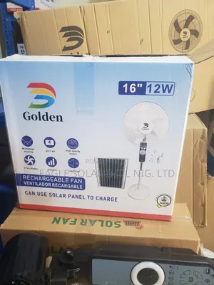 16" Solar Standing Fan