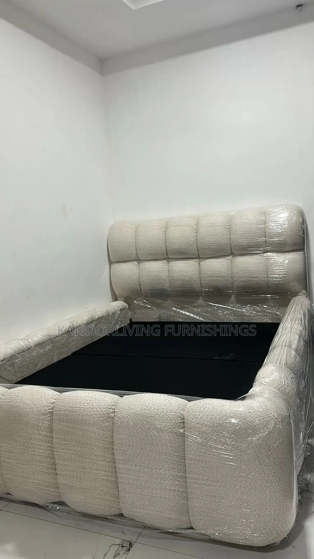 Poufy 4.5 by 6 Padded Bed Frame