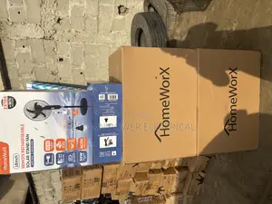 Homeworx 18inch Rechargeable Solar Fan With Panel