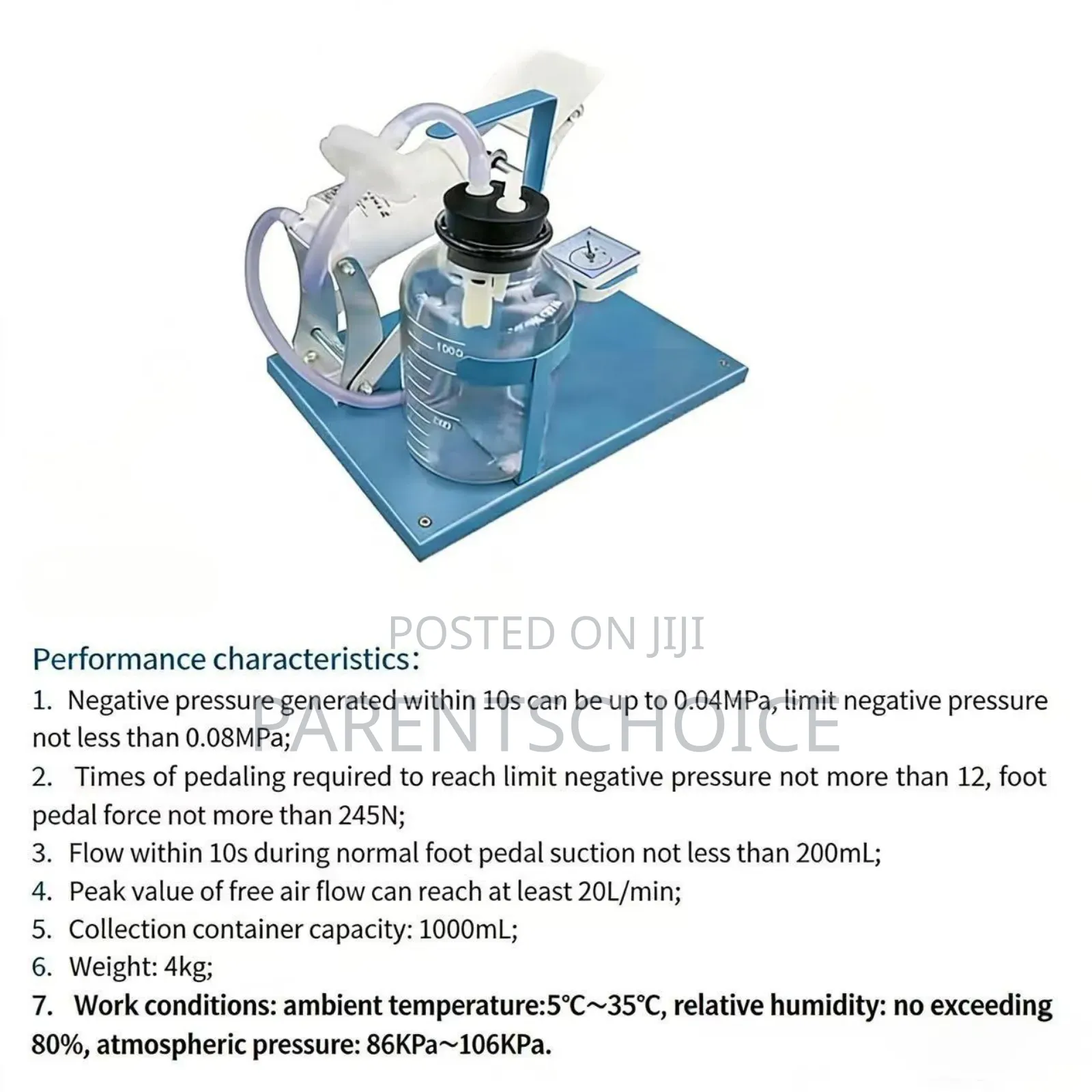 Carl Pedal Suction Machine