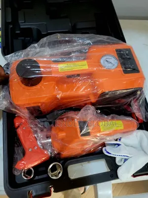 Electric Hydraulic Car Jack and Repair Tool Kit