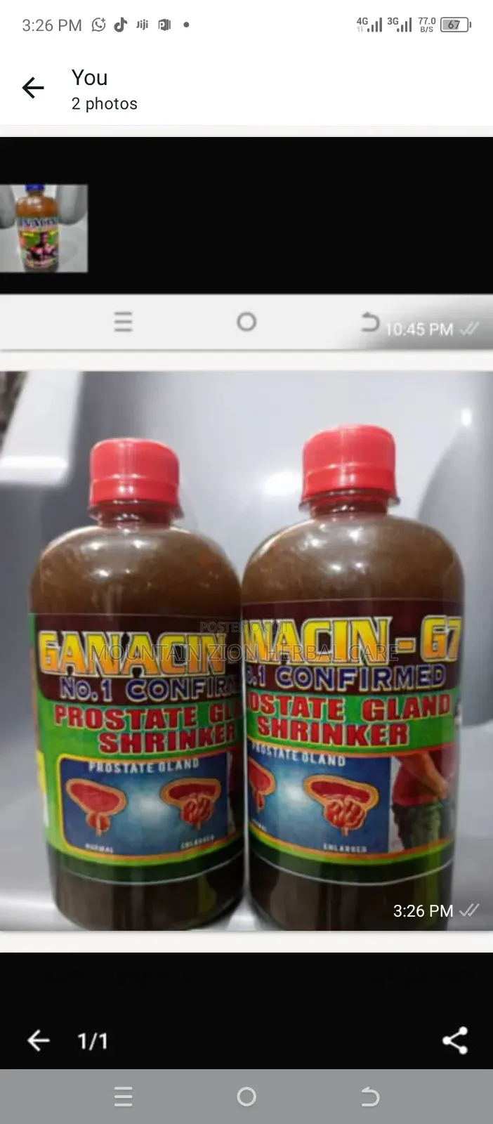 Ganacin D7 No 1 Confirmed Prostate Gland Shrinker