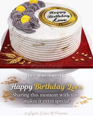 Freshly Baked Celebration Cake