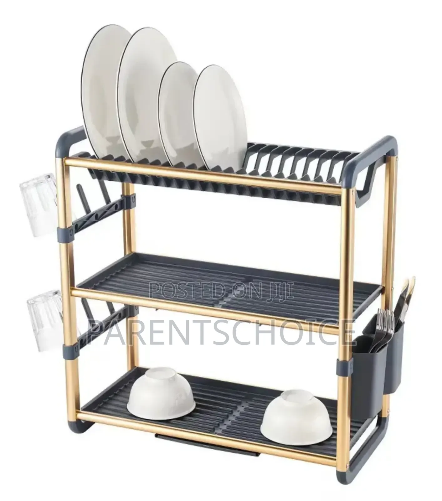 3 Layer Aluminum Dish Rack