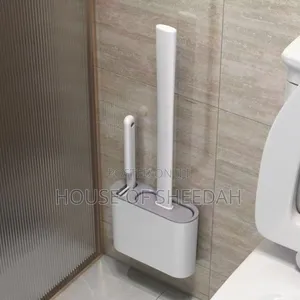 2 in 1 Silicone Wall-Mounted Toilet Brush and Holder Set