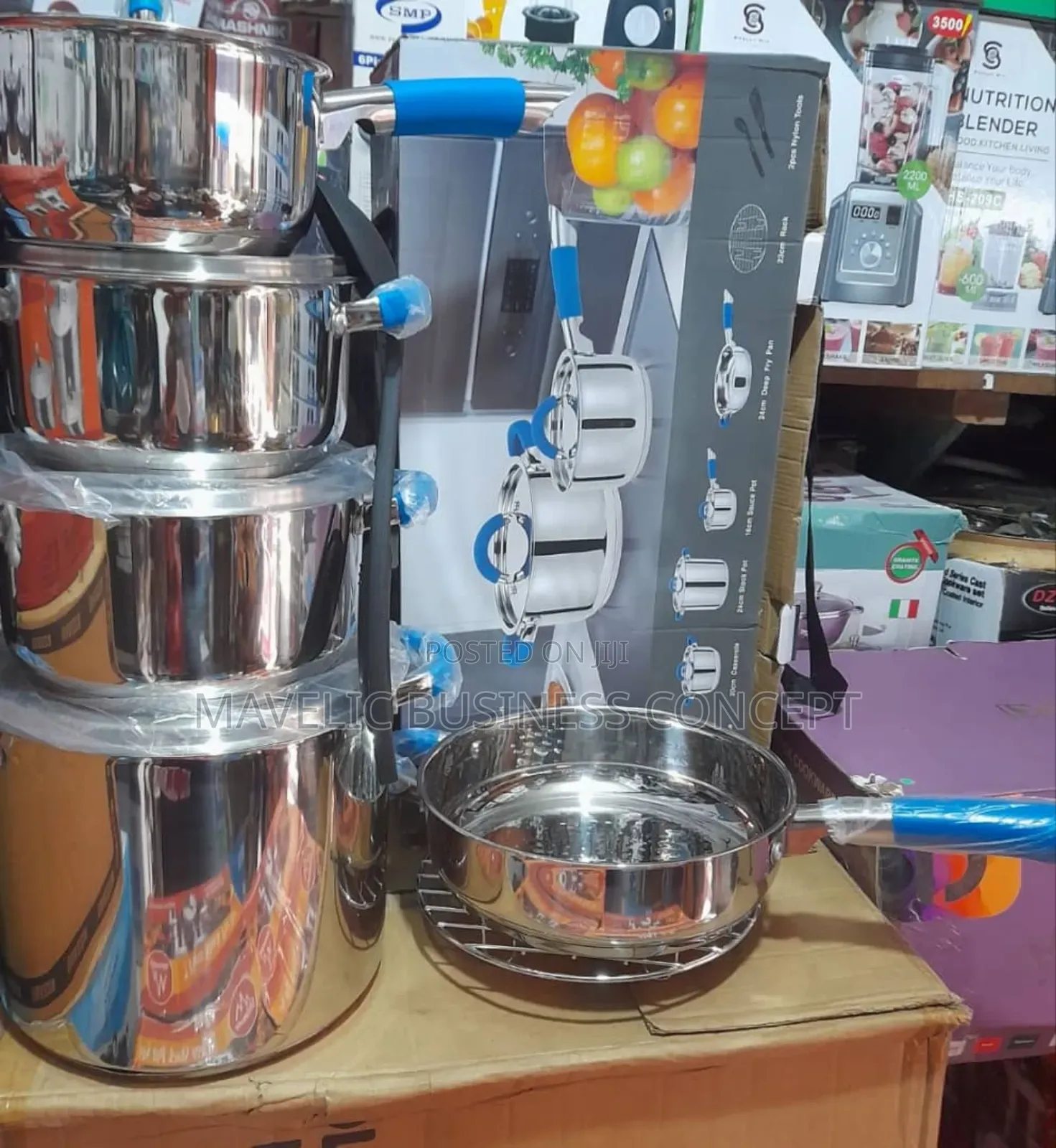 Stainless Set of Pot With Frying Pan