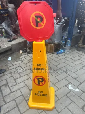 No Parking Caution Signs