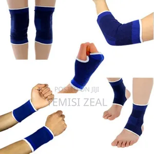 Quality Gym Glove Set With Matching Knee Brace And Ankle Straps