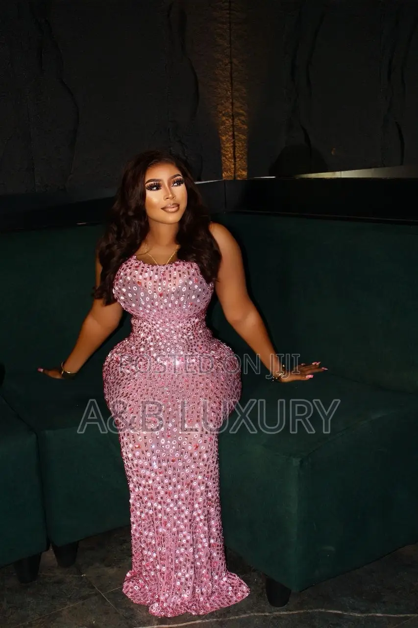 Luxury Premium Rhinestone Sleeveless Dress