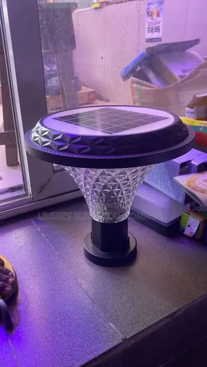 Solar Powered Round Shape Pillar/Garden/Fence Light