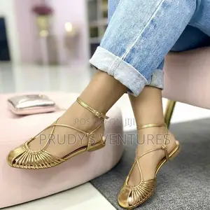 Zara Good Quality Flat Sandals Shoe With Pride.
