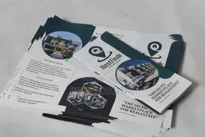Custom A4 Trifold Glossy Flyers