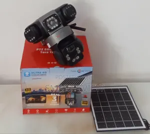 Triple Lens 4g Sim Enabled PTZ Solar Powered CCTV Cameras