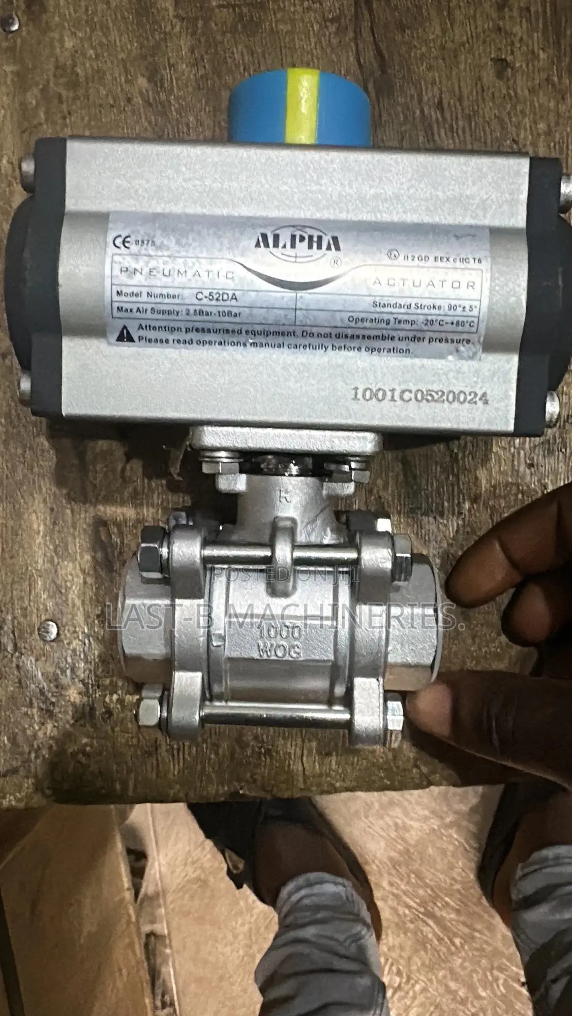 1inch Pneumatic Actuator Valve. Dn20, Dn25 Etc