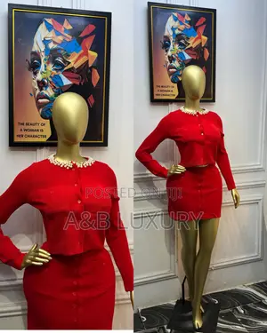 Luxury Longsleeved Beaded Skirt Sets