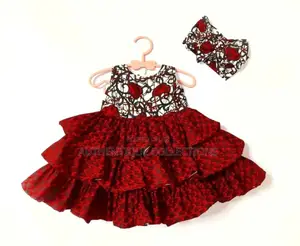 Kids Ankara Print Dress for Girls, African Print Dress for Girls