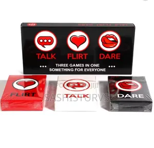 Talk Flirt Drink Romantic 3 in 1 Game Card for Couples