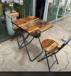 Foldabletable With 2 Chairs Reading Table Dinning Table