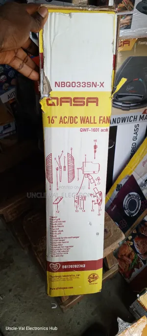 Qasa 16" Ac Dc Wall Fan