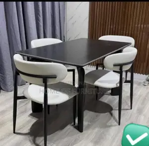 6-Seater Marble Top Dining Set – Marble Dining Table With 6 Chairs