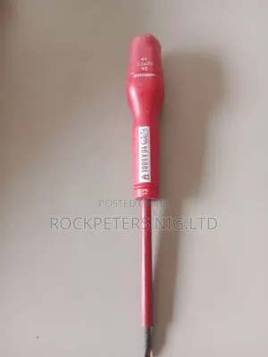 Facom Flat Nosed Insulated Screwdriver Ay 3.5 X75 Ve