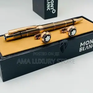 Mont Blanc Men's Luxury Designer Pen/Cuff Links Set