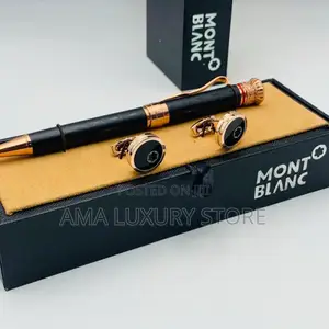 Mont Blanc Men's Luxury Designer Pen/Cuff Links Set