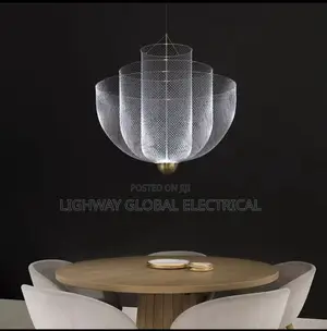 American Simple Grid Hollow Designer Pendant Dropping Chandelier