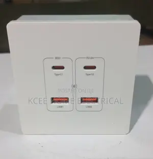 Usb + Type-C Data Port Wall Socket – Fast Charging Wall Outlet