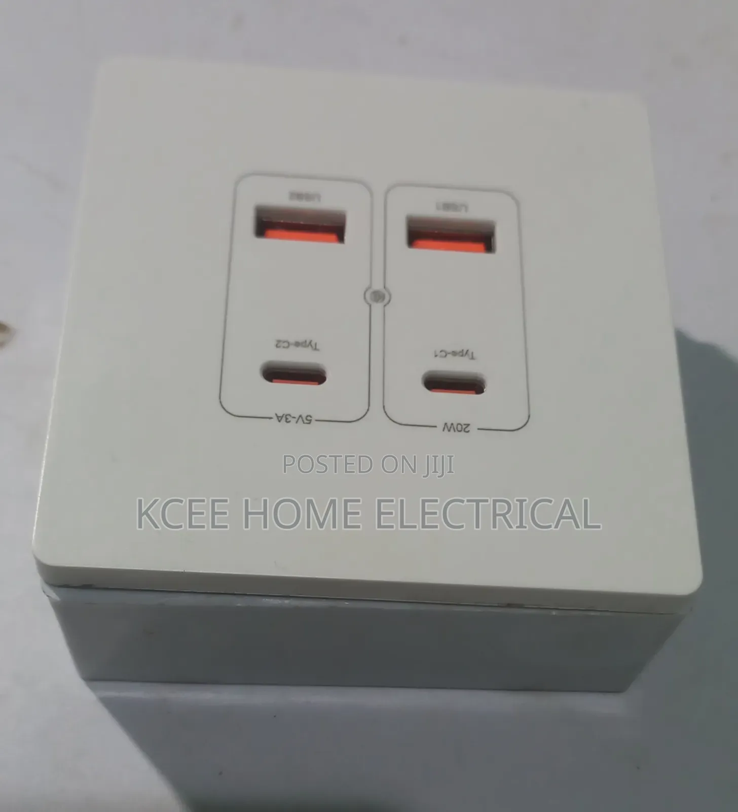 Usb + Type-C Data Port Wall Socket – Fast Charging Wall Outlet
