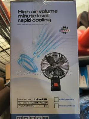 Lithium Portable Rechargeable Fan