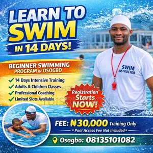 Learn to Swim in 14 Days – Beginner Swimming Classes in Osogbo