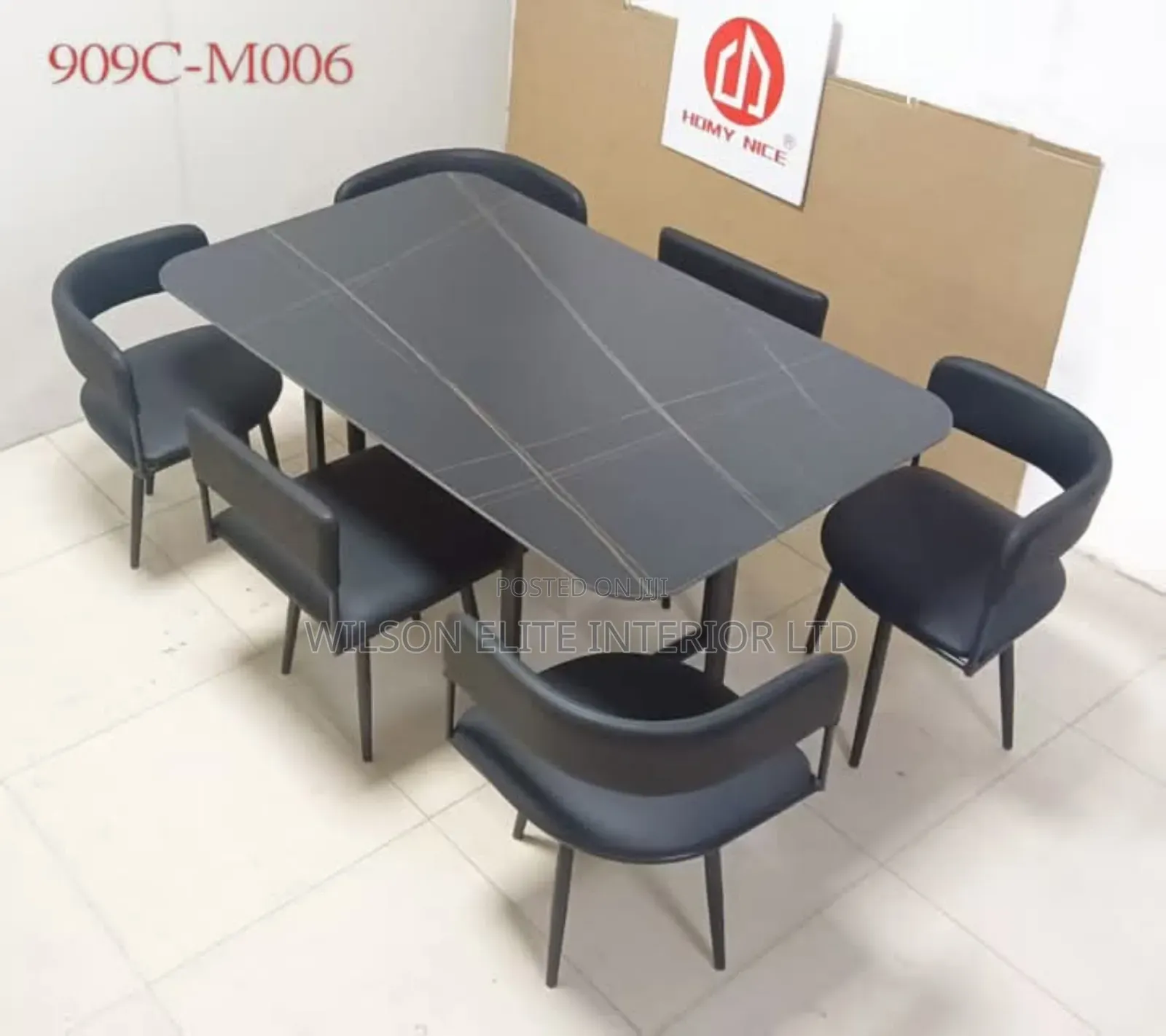 6 Seaters Marble Top Executive Dinning Set