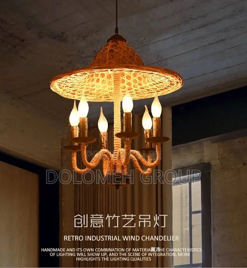 Retro Hemp Chandelier