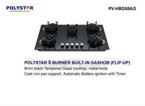 Polystar 5 Burner Built-in Gashob
