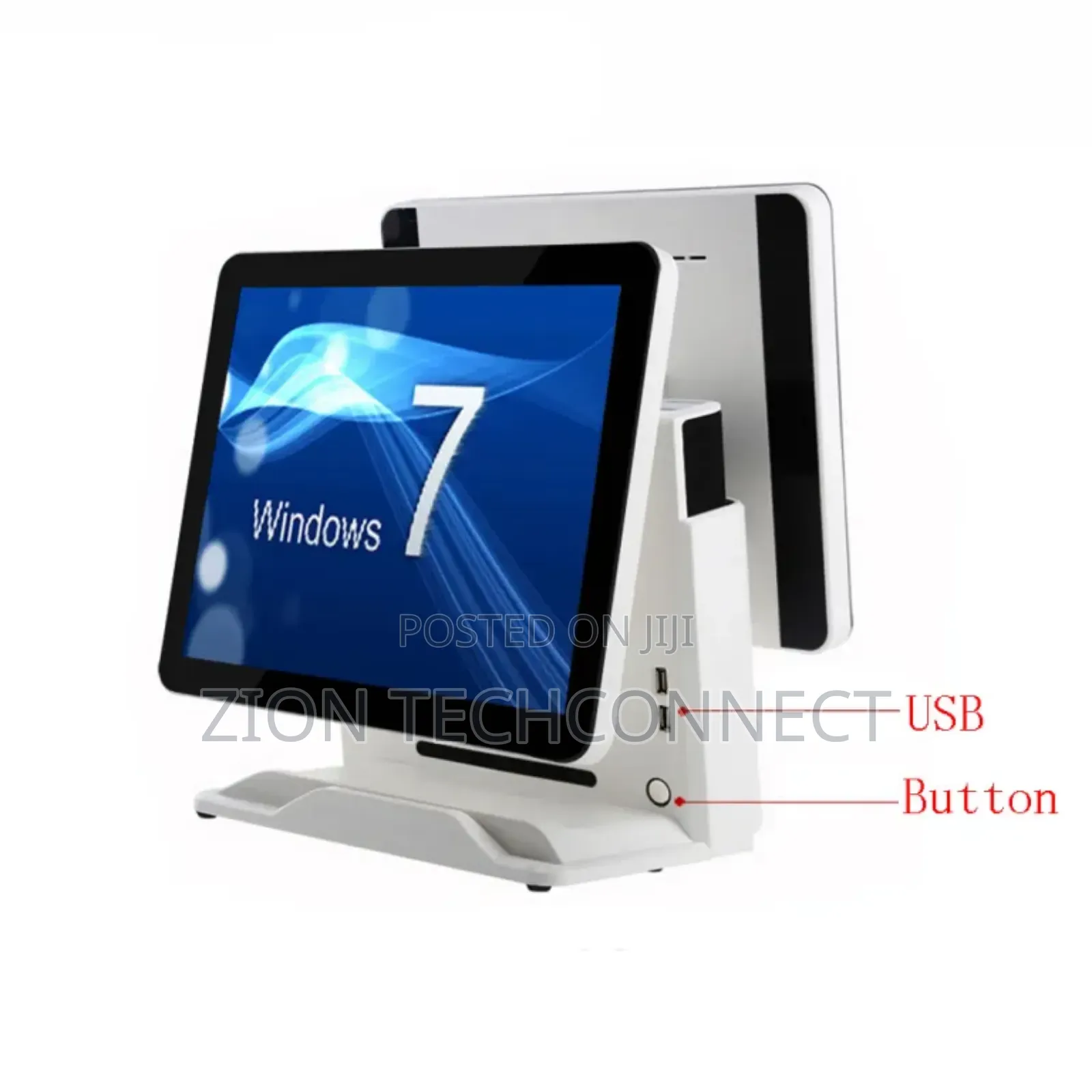 All In One Touchscreen Pos Machine With Double Screen