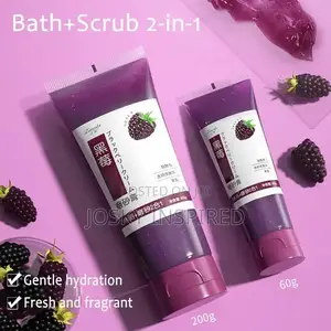 Niacinamide Blackberry Body Scrub, Blackberries Scrubs Exfoliating
