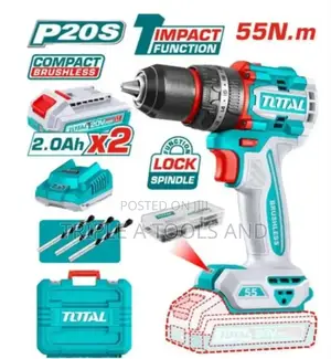 Total 20v Brushless Impact Drill – Compact, Durable Powerful Tool