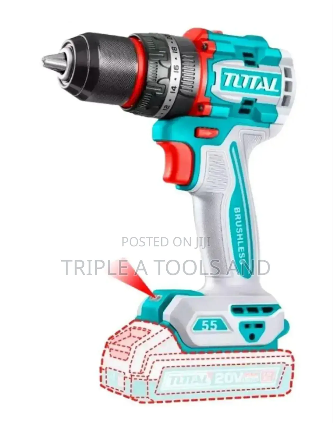 Total 20v Brushless Impact Drill – Compact, Durable Powerful Tool